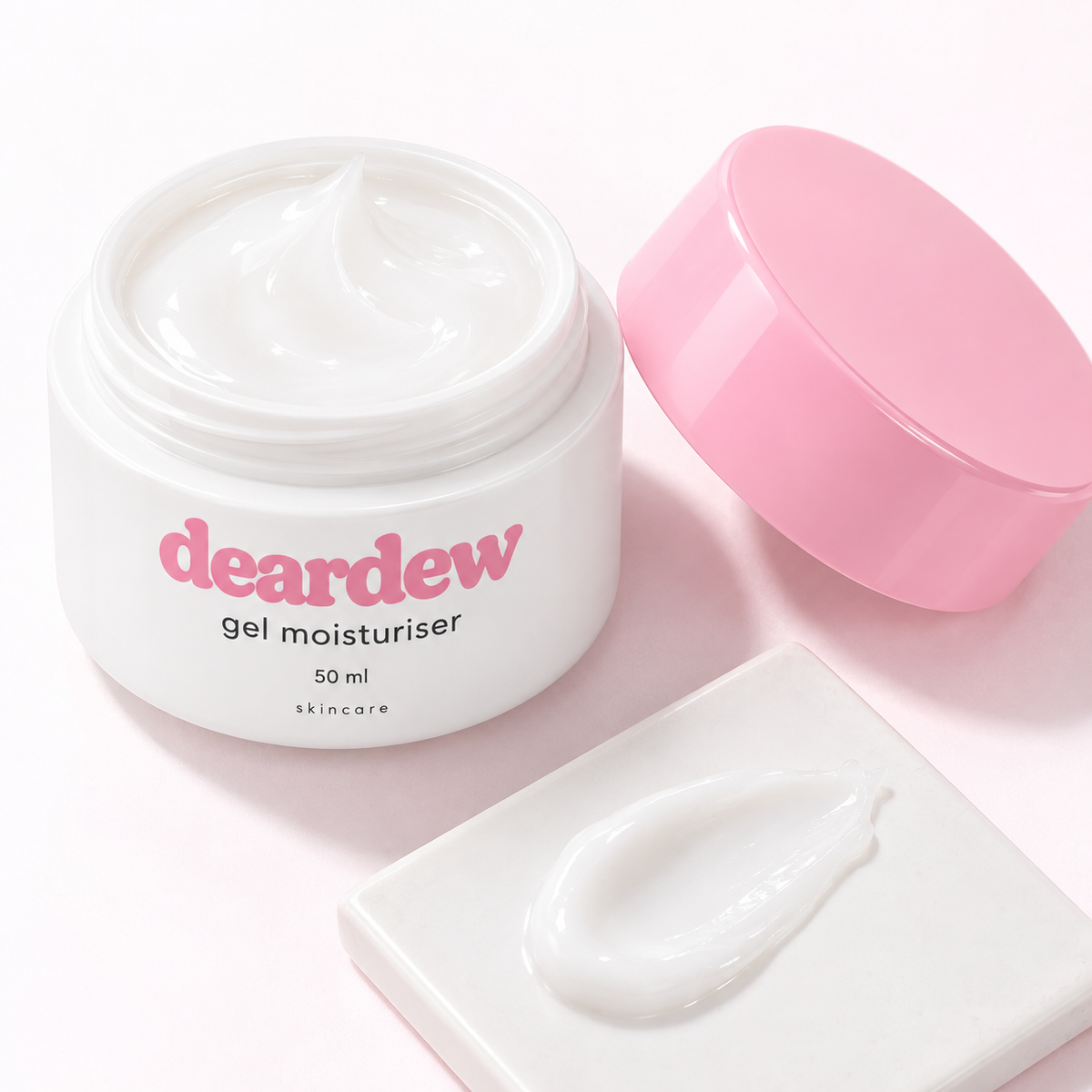 Dear Dew Gel Moisturiser, 50 ml — packaging and texture detail