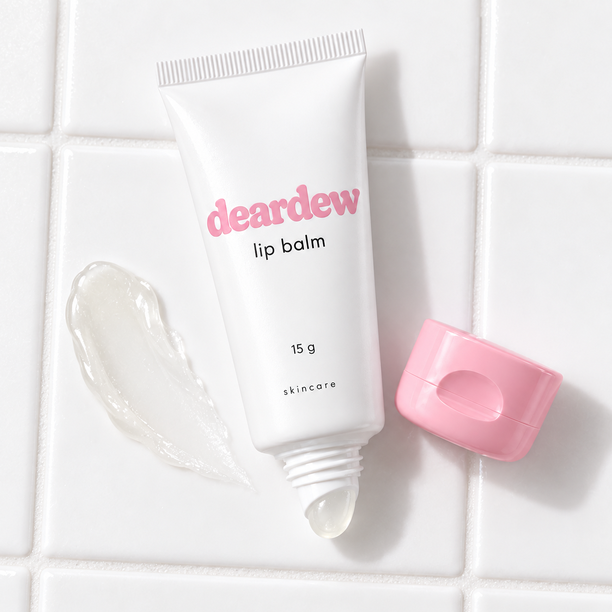 Dear Dew Lip Balm, 15 g — packaging and texture detail