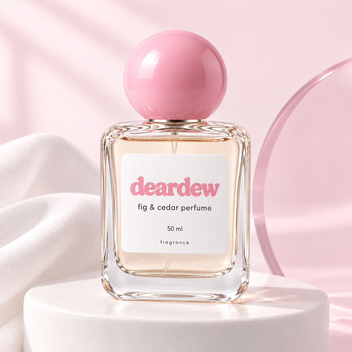 Dear Dew Fig & Cedar Perfume, 50 ml — editorial product photograph