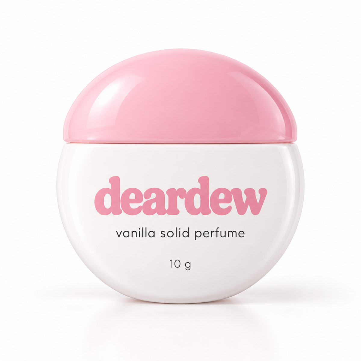 Dear Dew Vanilla Solid Perfume, 10 g — front packaging on white