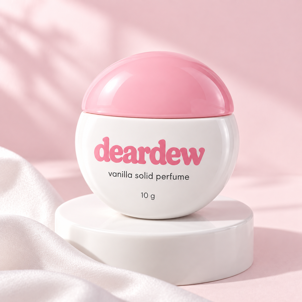 Dear Dew Vanilla Solid Perfume, 10 g — editorial product photograph