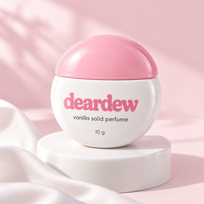 Dear Dew Vanilla Solid Perfume, 10 g — editorial product photograph