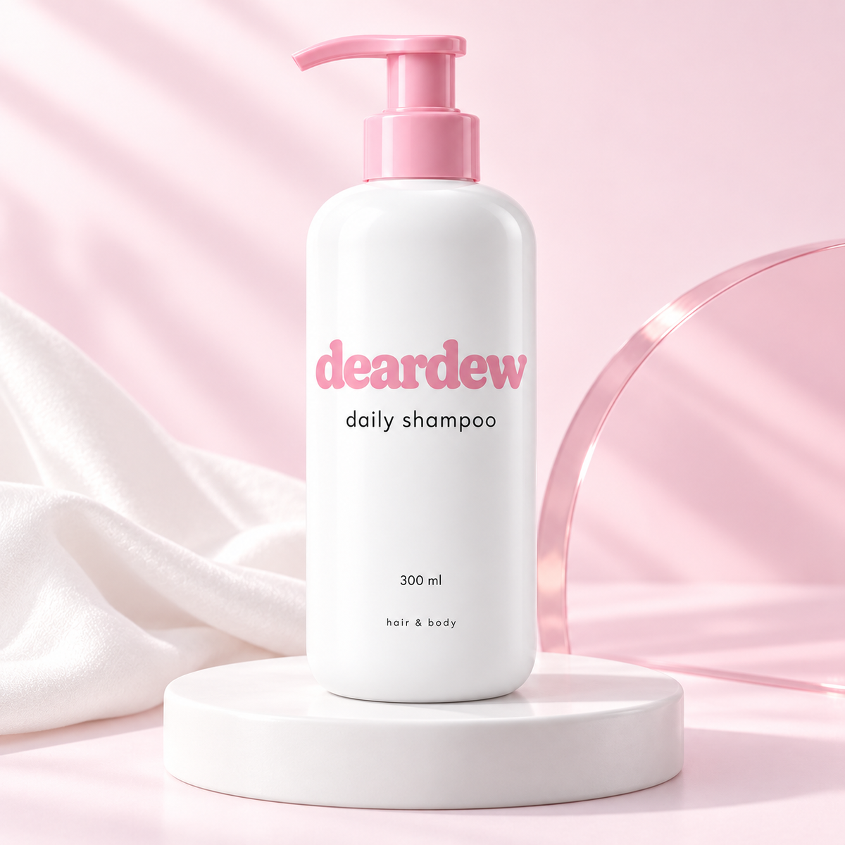 Dear Dew Daily Shampoo, 300 ml — editorial product photograph