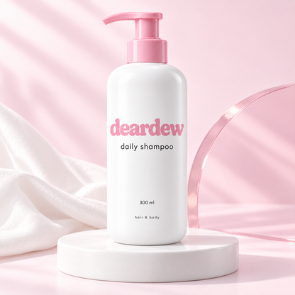 Dear Dew Daily Shampoo, 300 ml — editorial product photograph