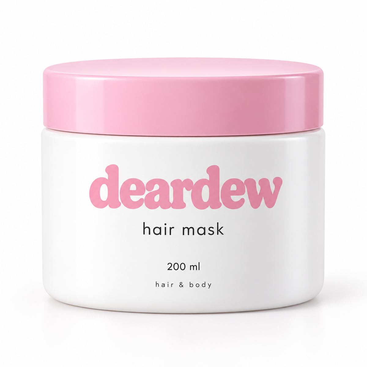 Dear Dew Hair Mask, 200 ml — front packaging on white