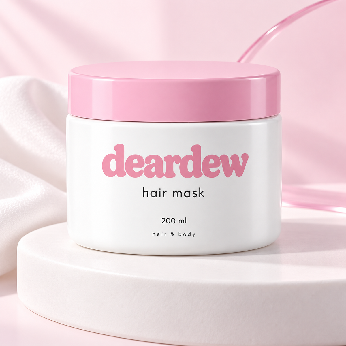 Dear Dew Hair Mask, 200 ml — editorial product photograph