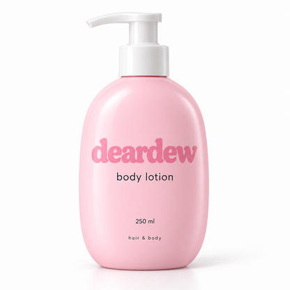 Dear Dew Body Lotion, 250 ml — front packaging on white