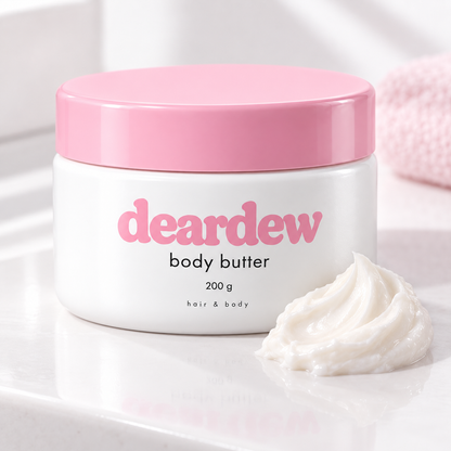 Dear Dew Body Butter, 200 g — packaging and texture detail