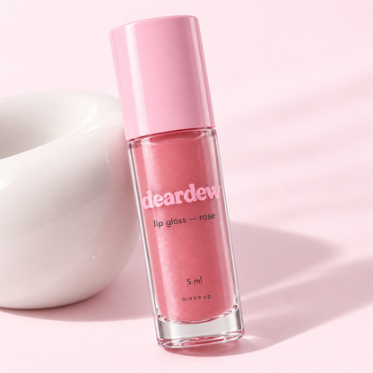 Dear Dew Lip Gloss — Rose, 5 ml — editorial product photograph