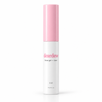 Dear Dew Brow Gel — Clear, 5 ml — front packaging on white