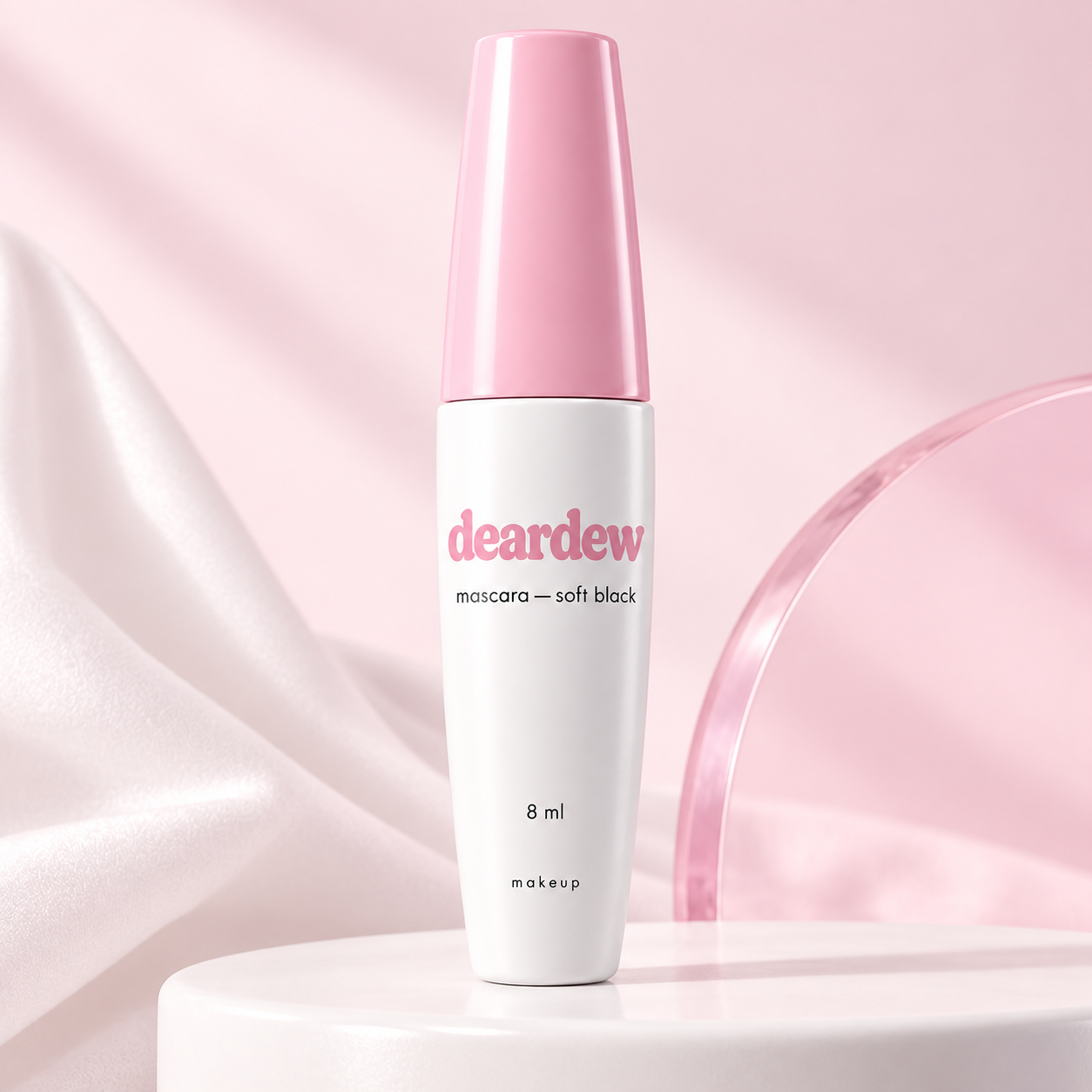 Dear Dew Mascara — Soft Black, 8 ml — editorial product photograph