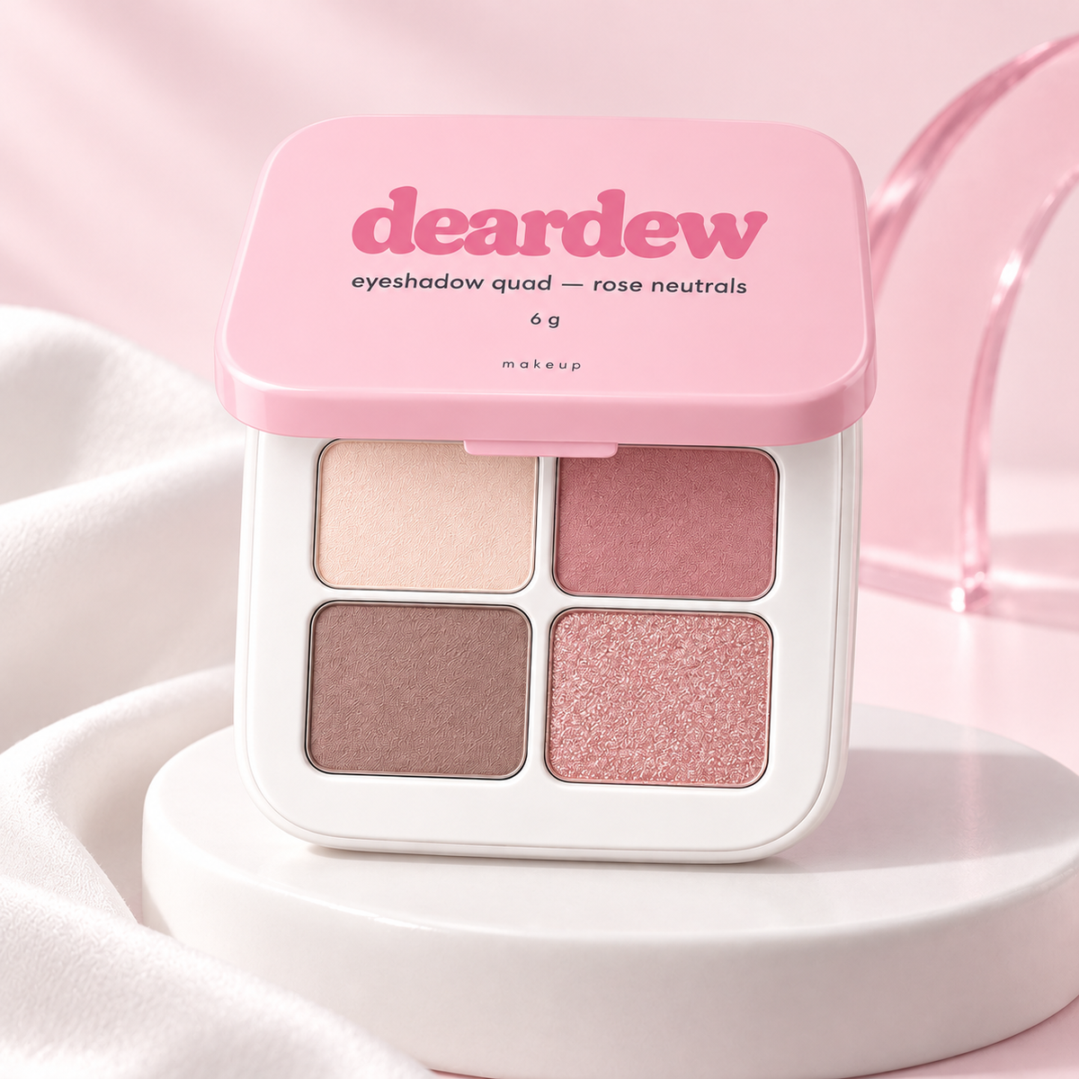 Dear Dew Eyeshadow Quad — Rose Neutrals, 6 g — editorial product photograph