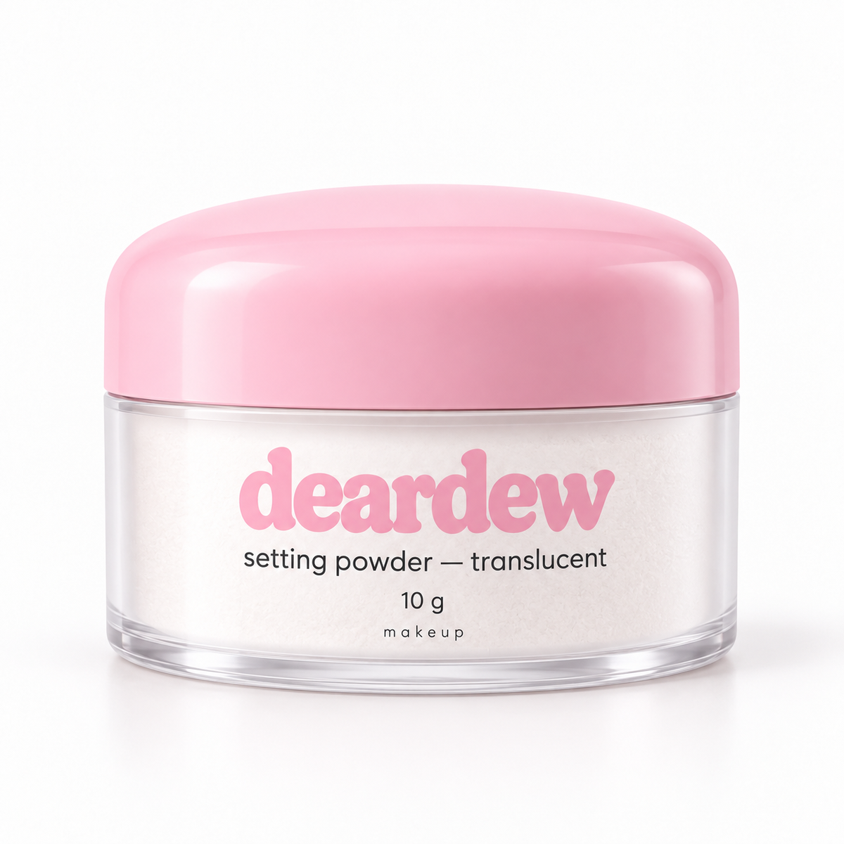 Dear Dew Setting Powder — Translucent, 10 g — front packaging on white