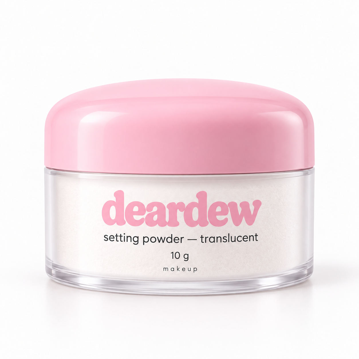 Dear Dew Setting Powder — Translucent, 10 g — front packaging on white