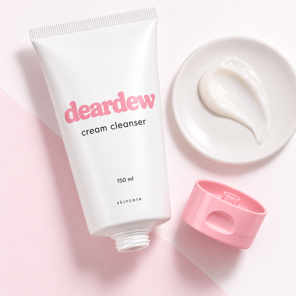 Dear Dew Cream Cleanser, 150 ml — packaging and texture detail