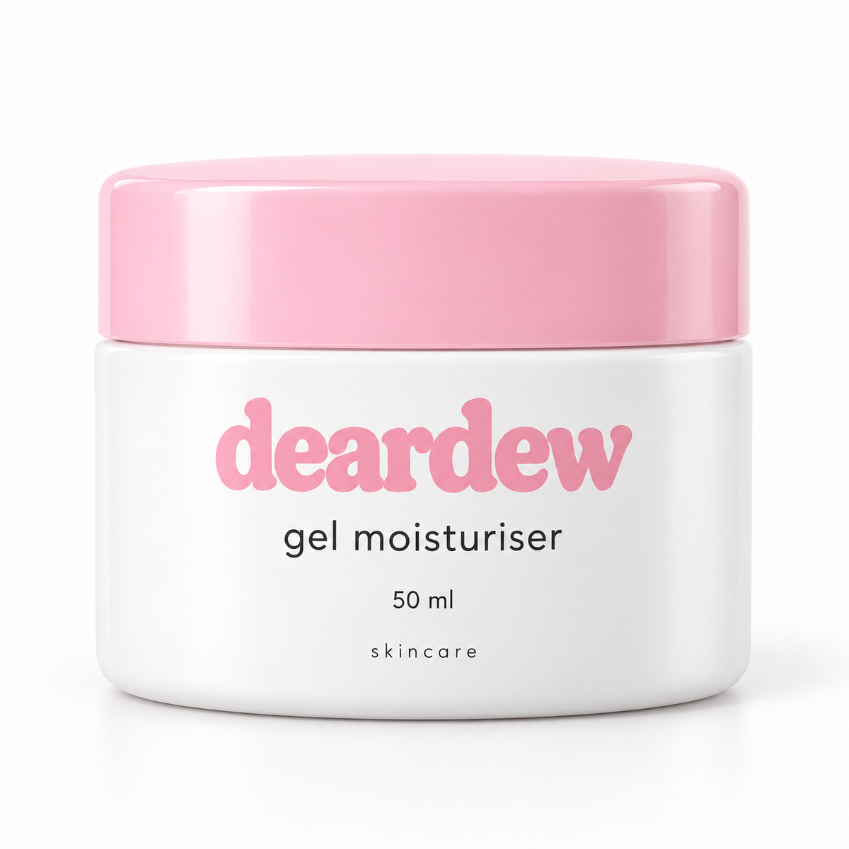 Dear Dew Gel Moisturiser, 50 ml — front packaging on white