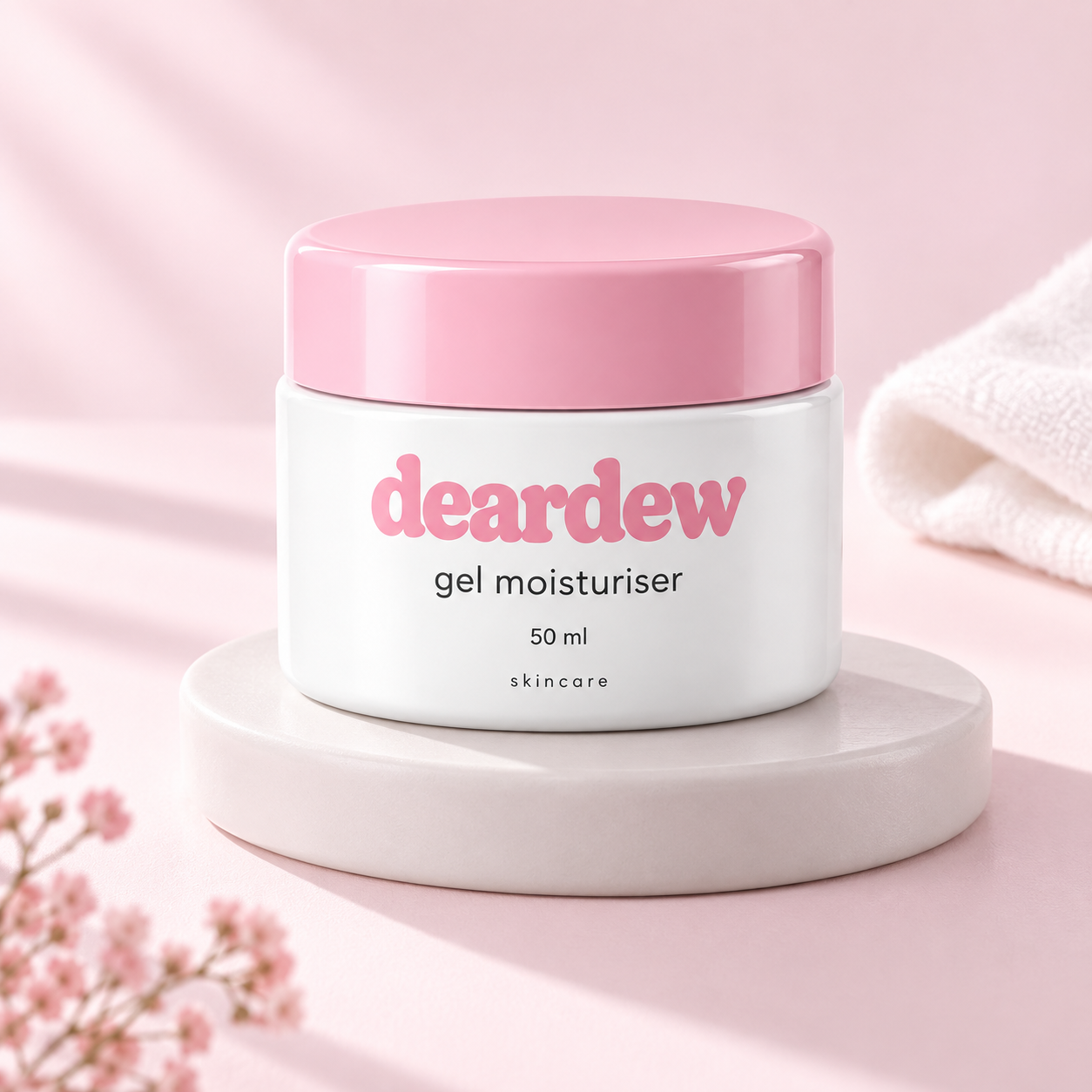 Dear Dew Gel Moisturiser, 50 ml — editorial product photograph