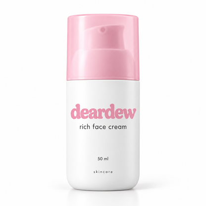 Dear Dew Rich Face Cream, 50 ml — front packaging on white