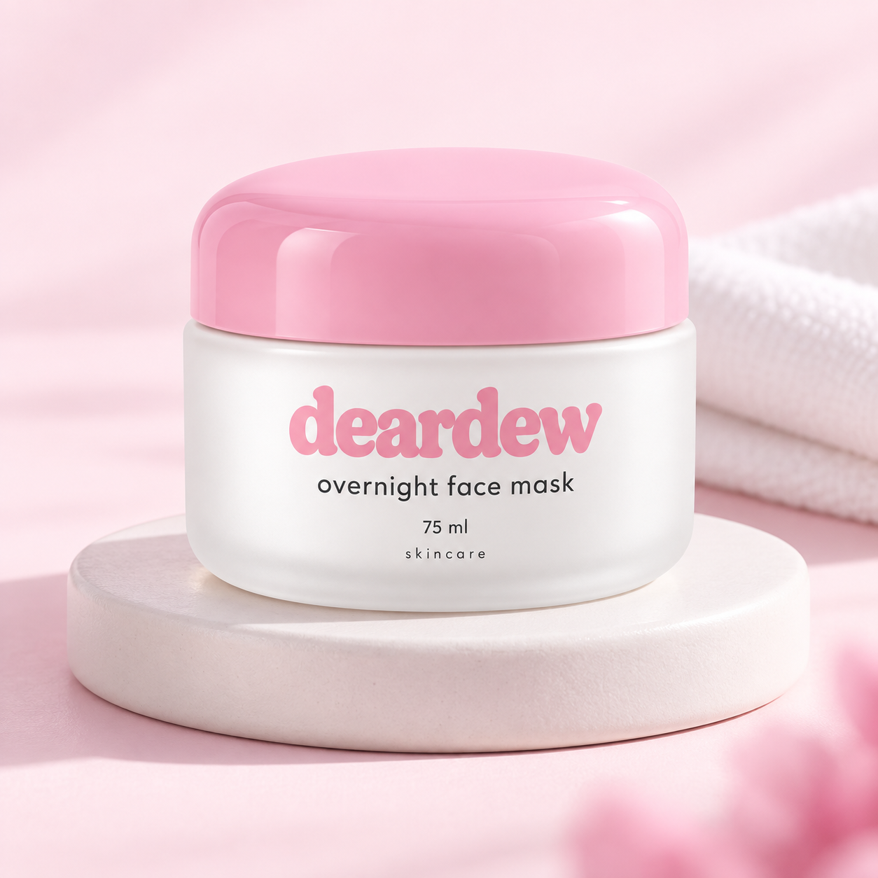 Dear Dew Overnight Face Mask, 75 ml — editorial product photograph