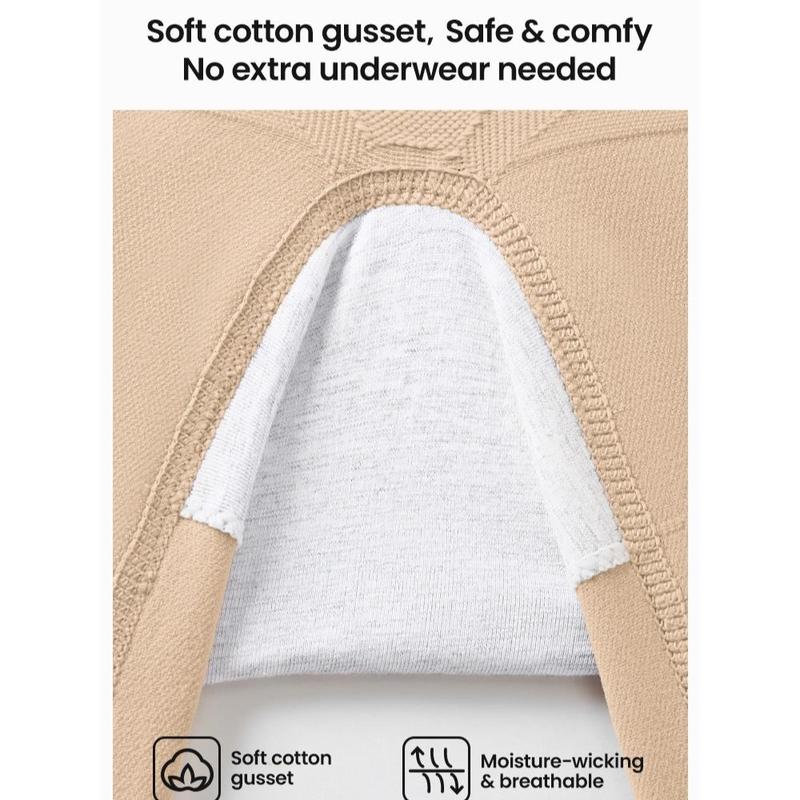 Close-up of the soft cotton gusset inside the bodysuit
